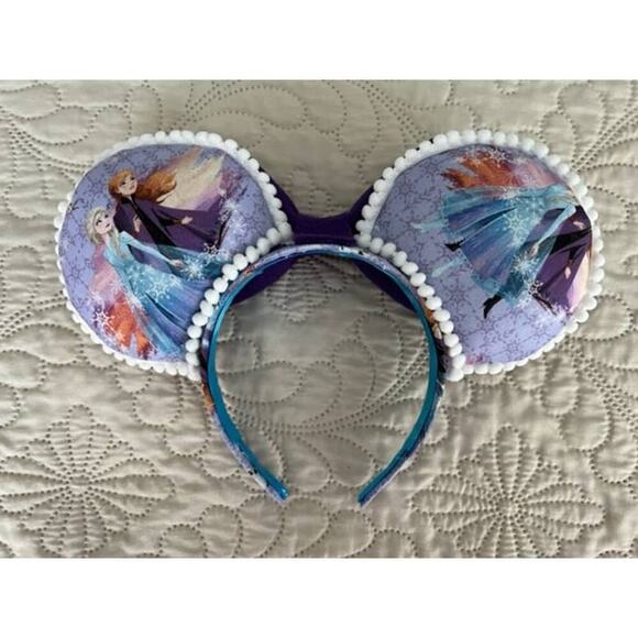Disney Frozen Anna Elsa Handmade Minnie Ears - Picture 2 of 5